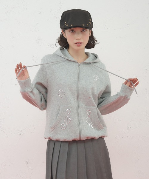 FCMM パーカー フーディ STUD ZIP UP HOODIE Mサイズ セール】【日本限定】STUD ZIP UP HOODIE/スタッズジップアップ