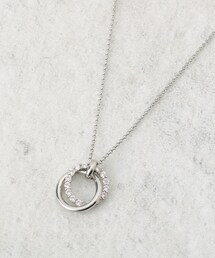 OPAQUE.CLIP | ダブルリングビジューネックレス(ネックレス)