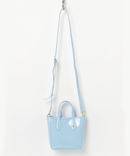 fredy emue（フレディエミュ）の「【BEAURE/ビュレ】レザーエナメルミニトートバッグ（ショルダーバッグ・レディース・レッド/ゴールド/ライトブルー・FREE）」の19枚目の写真