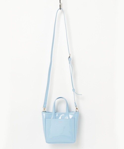 fredy emue（フレディエミュ）の「【BEAURE/ビュレ】レザーエナメルミニトートバッグ（ショルダーバッグ・レディース・レッド/ゴールド/ライトブルー・FREE）」の20枚目の写真