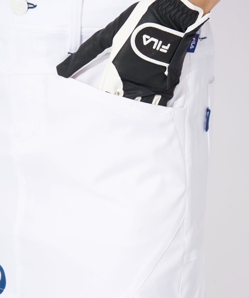 FILA GOLF（フィラゴルフ ）の「ハイテンションストレッチ スカート(インナーパンツセット)（スカート・レディース・ホワイト/ネイビー・MEDIUM/LARGE/SMALL）」の12枚目の写真