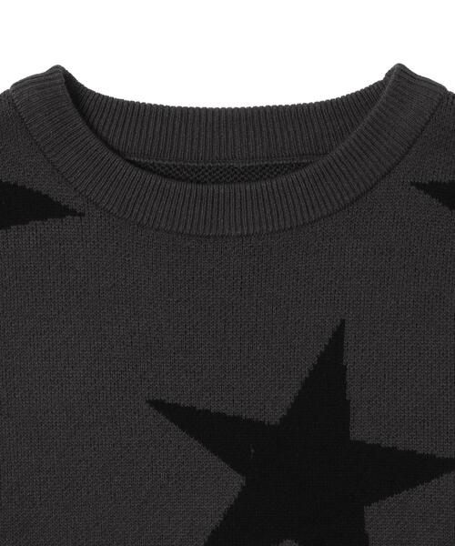 WEGO（ウィゴー）の「WEGO/スタージャガードニットプルオーバー（ニット/セーター・レディース・ダークグレー/ホワイト・FREE）」の19枚目の写真