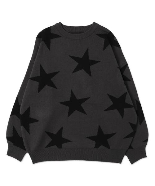 WEGO（ウィゴー）の「WEGO/スタージャガードニットプルオーバー（ニット/セーター・レディース・ダークグレー/ホワイト・FREE）」の21枚目の写真