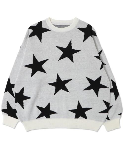WEGO（ウィゴー）の「WEGO/スタージャガードニットプルオーバー（ニット/セーター・レディース・ダークグレー/ホワイト・FREE）」の17枚目の写真