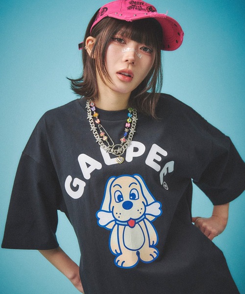 GALFY(ガルフィー)の「【GALFY/ガルフィー】GALPEE Tee(Tシャツ/カットソー・メンズ・ホワイト/レッド系その他/ブラック・SS/S/L/XL)」の1枚目の写真