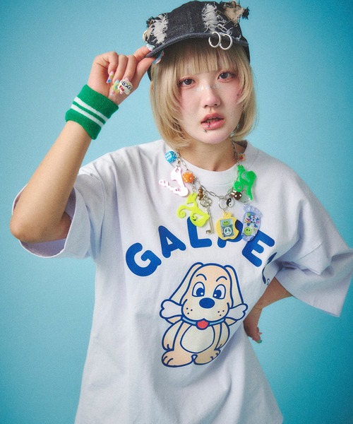 GALFY(ガルフィー)の「【GALFY/ガルフィー】GALPEE Tee(Tシャツ/カットソー・メンズ・ホワイト/レッド系その他/ブラック・SS/S/L/XL)」の16枚目の写真