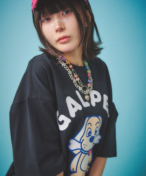 GALFY(ガルフィー)の「【GALFY/ガルフィー】GALPEE Tee(Tシャツ/カットソー・メンズ・ホワイト/レッド系その他/ブラック・SS/S/L/XL)」の17枚目の写真