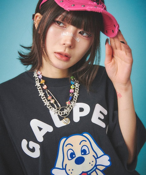 GALFY(ガルフィー)の「【GALFY/ガルフィー】GALPEE Tee(Tシャツ/カットソー・メンズ・ホワイト/レッド系その他/ブラック・SS/S/L/XL)」の18枚目の写真