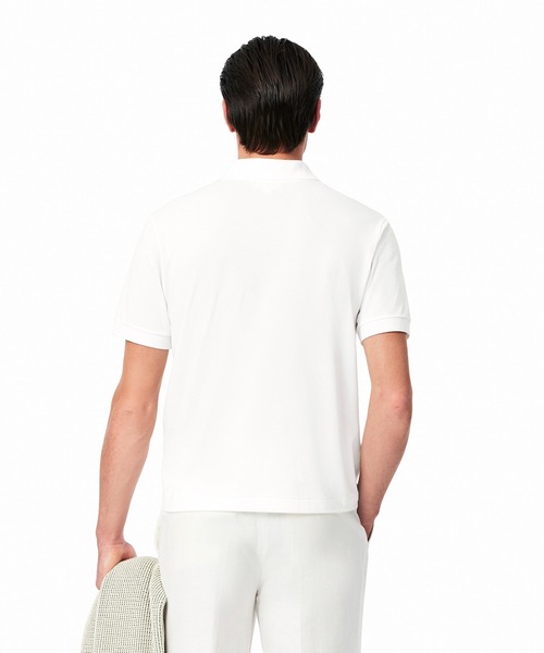 LACOSTE（ラコステ）の「通気性 イージーケア 軽量鹿の子ピケ L.12.12ライトウェイト半袖ポロシャツ（ポロシャツ・メンズ・グレイッシュブルー/ブラック/カーキ/ライトブルー/ホワイト/レッド/ブラウン/ネイビー/グリーン・3/5/4/6/2）」の11枚目の写真