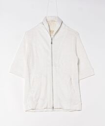 in the attic（インジアティック）の「【in the attic】裏使いカット/ZIP7分袖（Tシャツ/カットソー）」