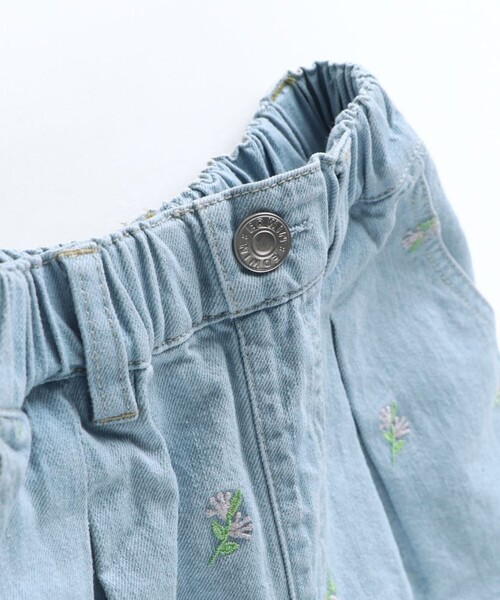 EDWIN(エドウィン)の「【Ou? by EDWIN】デニムショートパンツ(デニムパンツ・キッズ・サックスブルー/ブルー・90/100/110/120/130/140/150)」の4枚目の写真