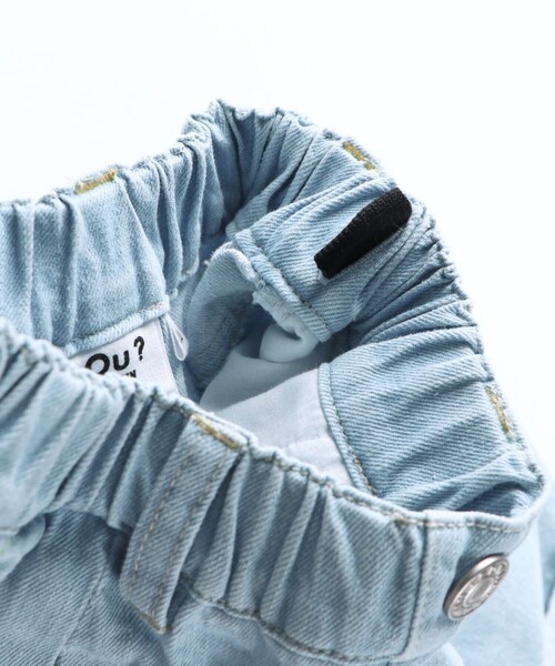 EDWIN(エドウィン)の「【Ou? by EDWIN】デニムショートパンツ(デニムパンツ・キッズ・サックスブルー/ブルー・90/100/110/120/130/140/150)」の5枚目の写真