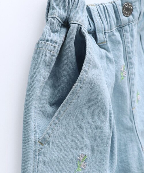 EDWIN(エドウィン)の「【Ou? by EDWIN】デニムショートパンツ(デニムパンツ・キッズ・サックスブルー/ブルー・90/100/110/120/130/140/150)」の6枚目の写真
