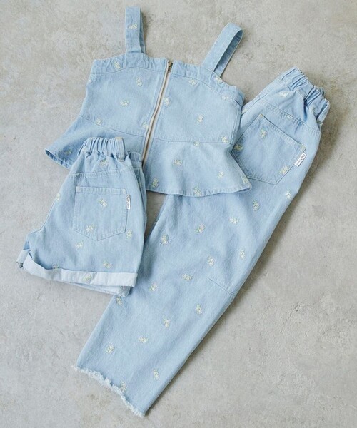 EDWIN(エドウィン)の「【Ou? by EDWIN】デニムショートパンツ(デニムパンツ・キッズ・サックスブルー/ブルー・90/100/110/120/130/140/150)」の11枚目の写真