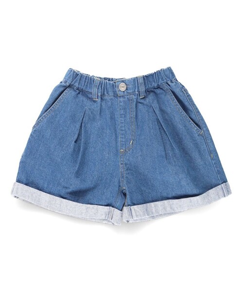 EDWIN(エドウィン)の「【Ou? by EDWIN】デニムショートパンツ(デニムパンツ・キッズ・サックスブルー/ブルー・90/100/110/120/130/140/150)」の14枚目の写真