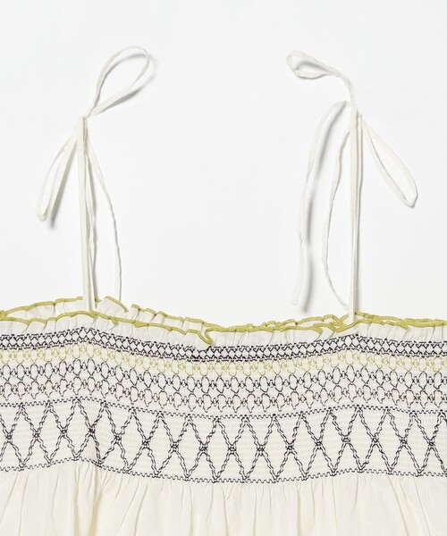 BEAMS BOY（ビームスボーイ）の「シャーリング キャミソール（キャミソール・レディース・ホワイト系その他7/ブラック・ONE SIZE）」の7枚目の写真