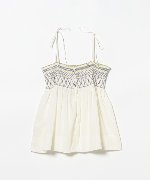 BEAMS BOY（ビームスボーイ）の「シャーリング キャミソール（キャミソール・レディース・ホワイト系その他7/ブラック・ONE SIZE）」の22枚目の写真