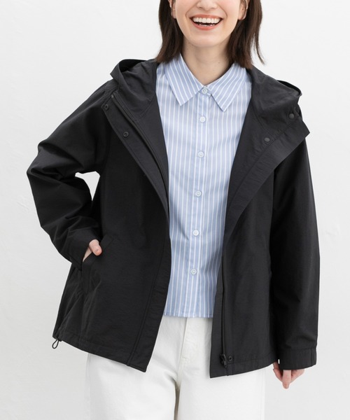 非フッ素撥水加工】撥水加工フードブルゾン（ブルゾン）｜Honeys