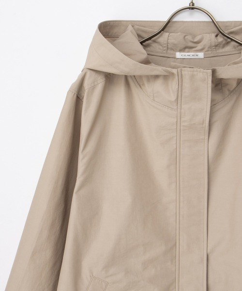 Honeys（ハニーズ）の「【非フッ素撥水加工】撥水加工フードブルゾン（ブルゾン・レディース・ピンク系/ライトカーキ/ベージュ/アイボリー/ブラック・L/LL/M/S）」の12枚目の写真