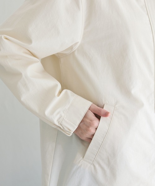 Honeys（ハニーズ）の「【非フッ素撥水加工】撥水加工フードブルゾン（ブルゾン・レディース・ピンク系/ライトカーキ/ベージュ/アイボリー/ブラック・L/LL/M/S）」の19枚目の写真