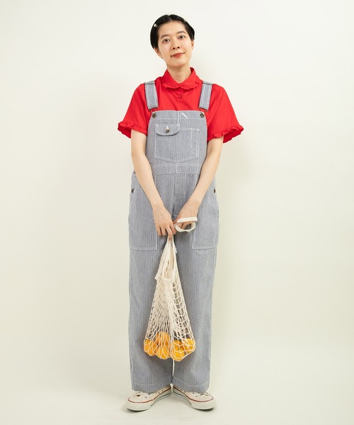 CHILD WOMAN（チャイルドウーマン）の「FINXブロード/綿ローン フリル丸襟半袖ブラウス（シャツ/ブラウス・レディース・ホワイト/レッド/サックスブルー/その他・FREE）」の15枚目の写真