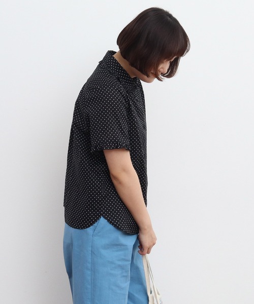 CHILD WOMAN ネイビー 半袖シャツ CHILD WOMAN ネイビー 半袖シャツ