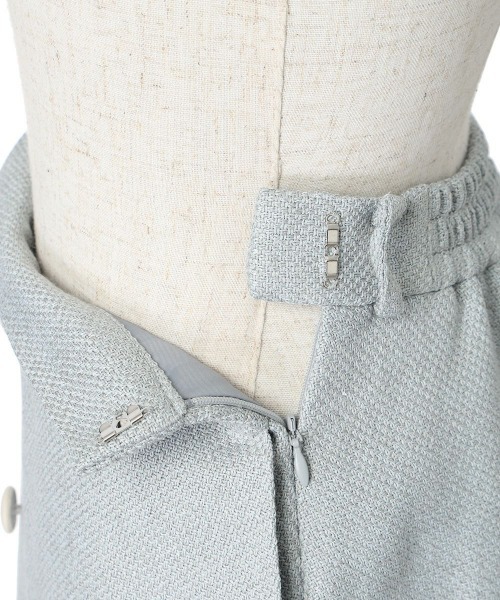 F i.n.t（フィント）の「パイピングツイードジャケットセットアップ（セットアップ・レディース・ライトブルー/ライトベージュ・FREE）」の15枚目の写真