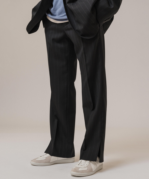 Couture d'adam(クチュールドアダム)の「COUTURE D’ADAM(クチュール ド アダム) Slit PT / Stripe(スラックス・メンズ・ブラック系その他・40/42)」の6枚目の写真