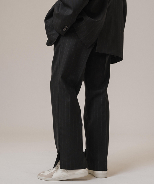 Couture d'adam(クチュールドアダム)の「COUTURE D’ADAM(クチュール ド アダム) Slit PT / Stripe(スラックス・メンズ・ブラック系その他・40/42)」の7枚目の写真