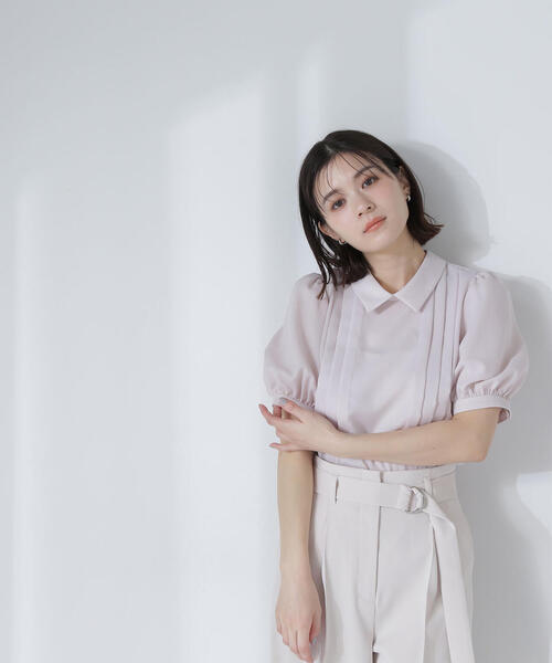NATURAL BEAUTY BASIC - NATURAL BEAUTY BASIC シャツカラータックブラウス S シャツカラータックブラウス | NATURAL BEAUTY BASIC