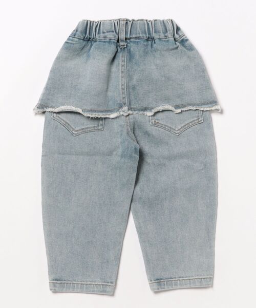 aimoha（アイモハ）の「【aimoha-KIDS-】フェイクレイヤードデザインデニムパンツ（デニムパンツ・キッズ・ブルー・120/110/100/90/130）」の6枚目の写真