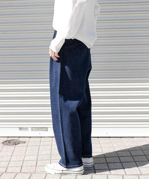 FORK&SPOON（フォークアンドスプーン）の「FORK&SPOON　ソフトツイストデニムインタックパンツ（デニムパンツ・レディース・アイボリー/ブルー・1/2）」の10枚目の写真