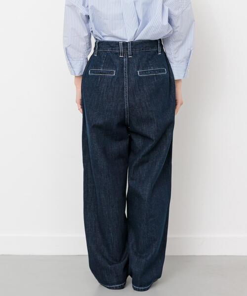 FORK&SPOON（フォークアンドスプーン）の「FORK&SPOON　ソフトツイストデニムインタックパンツ（デニムパンツ・レディース・アイボリー/ブルー・1/2）」の18枚目の写真