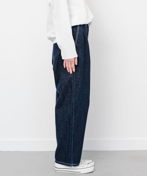 FORK&SPOON（フォークアンドスプーン）の「FORK&SPOON　ソフトツイストデニムインタックパンツ（デニムパンツ・レディース・アイボリー/ブルー・1/2）」の20枚目の写真