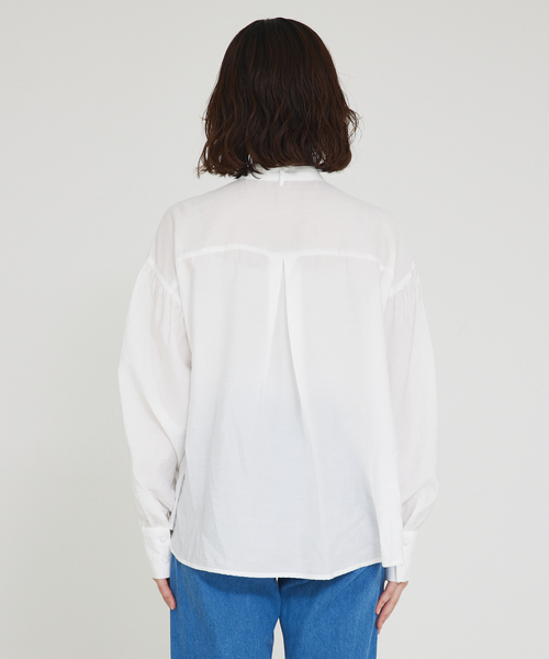 qualite scape（カリテ スケープ）の「シアーボウタイブラウス（シャツ/ブラウス・レディース・ピンク/ホワイト/ブラック・フリー）」の16枚目の写真