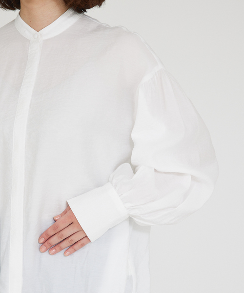 qualite scape（カリテ スケープ）の「シアーボウタイブラウス（シャツ/ブラウス・レディース・ピンク/ホワイト/ブラック・フリー）」の19枚目の写真