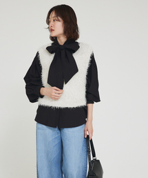 qualite scape | シアーボウタイブラウス(シャツ/ブラウス)