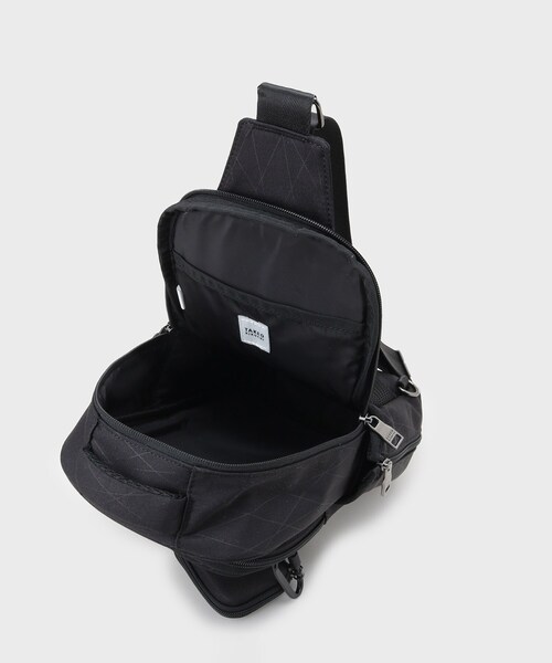 新品未使用✨タケオキクチ ボディバッグ ダブルファスナー ブラック 多機能・軽量】NEWシャドーライン ボディバック（ボディバッグ