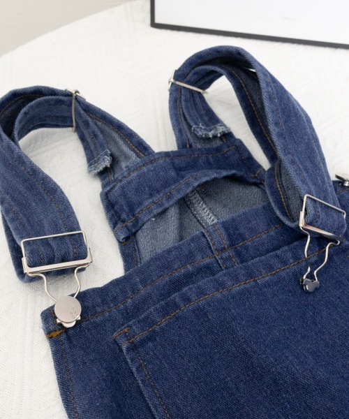 Miniministore（ミニミニストア）の「サロペットスカート韓国風デニムジャンスカ（セットアップ・レディース・インディゴブルー・L/S/M）」の6枚目の写真