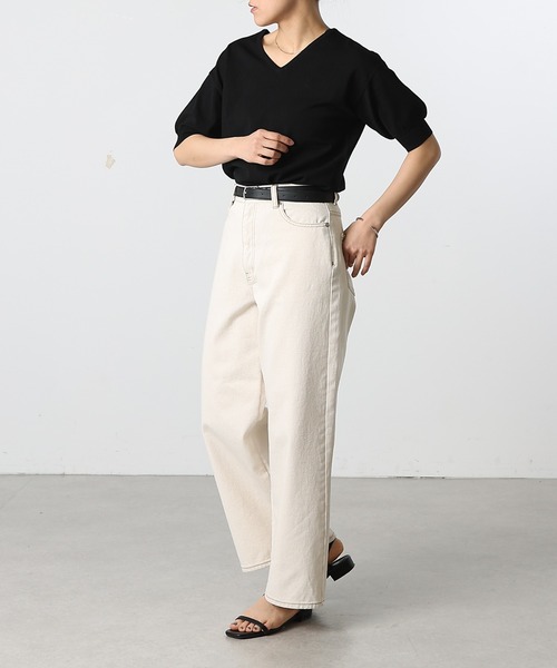 COLONY 2139（コロニートゥーワンスリーナイン）の「ワイドデニム（デニムパンツ・レディース・アイボリー/ネイビー/ダークブルー/ライトグレー/ブラック/サックスブルー・SMALL/MEDIUM/LARGE）」の14枚目の写真