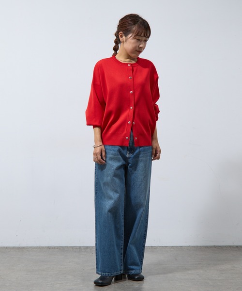 COLONY 2139（コロニートゥーワンスリーナイン）の「ワイドデニム（デニムパンツ・レディース・アイボリー/ネイビー/ダークブルー/ライトグレー/ブラック/サックスブルー・SMALL/MEDIUM/LARGE）」の18枚目の写真