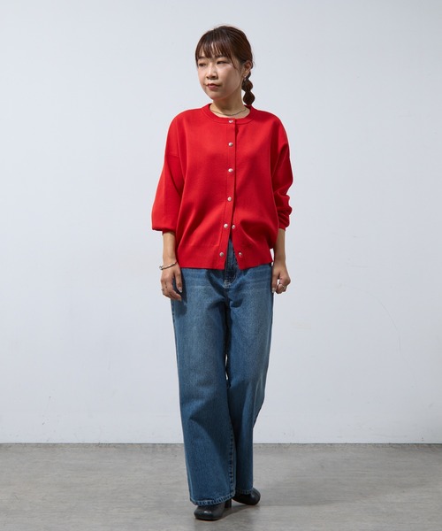 COLONY 2139（コロニートゥーワンスリーナイン）の「ワイドデニム（デニムパンツ・レディース・アイボリー/ネイビー/ダークブルー/ライトグレー/ブラック/サックスブルー・SMALL/MEDIUM/LARGE）」の21枚目の写真