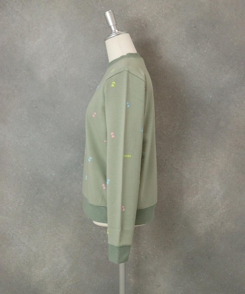 STUDIO PICONE（スタジオピッコーネ）の「【オンラインストア・店舗限定商品】ミニプリント裏毛スウェット（スウェット・レディース・ネイビー/カーキ・M/L）」の7枚目の写真