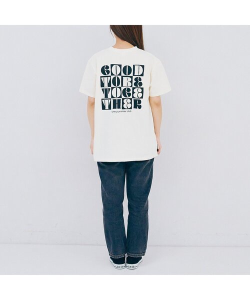 p.premier（ピードットプルミエ）の「【ママ】3柄グラフィックプリントワイド半袖Tシャツ（Tシャツ/カットソー・レディース・ブラック/オフホワイト/レッド・MEDIUM）」の5枚目の写真