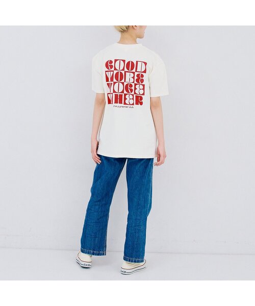 p.premier（ピードットプルミエ）の「【ママ】3柄グラフィックプリントワイド半袖Tシャツ（Tシャツ/カットソー・レディース・ブラック/オフホワイト/レッド・MEDIUM）」の7枚目の写真
