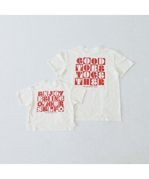 p.premier（ピードットプルミエ）の「【ママ】3柄グラフィックプリントワイド半袖Tシャツ（Tシャツ/カットソー・レディース・ブラック/オフホワイト/レッド・MEDIUM）」の11枚目の写真