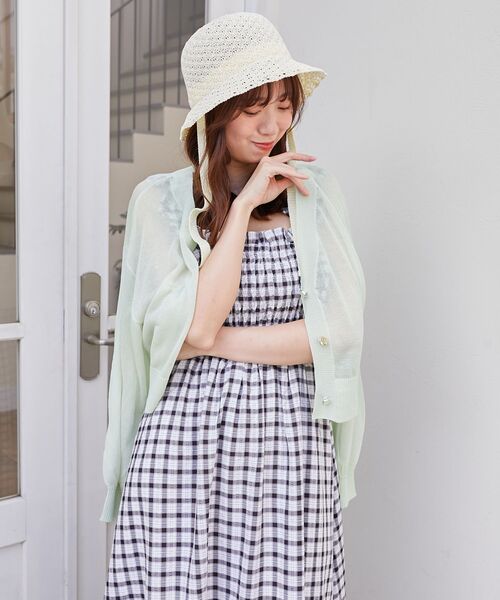 MAJESTIC LEGON（マジェスティックレゴン）の「フリルショルダーレースアップワンピ（ワンピース・レディース・ホワイト系その他/ホワイト系その他2/グレー系その他/ブラック系その他・X-SMALL/SMALL/MEDIUM/LARGE）」の8枚目の写真