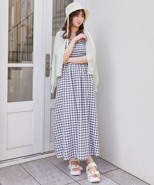 MAJESTIC LEGON（マジェスティックレゴン）の「フリルショルダーレースアップワンピ（ワンピース・レディース・ホワイト系その他/ホワイト系その他2/グレー系その他/ブラック系その他・X-SMALL/SMALL/MEDIUM/LARGE）」の11枚目の写真