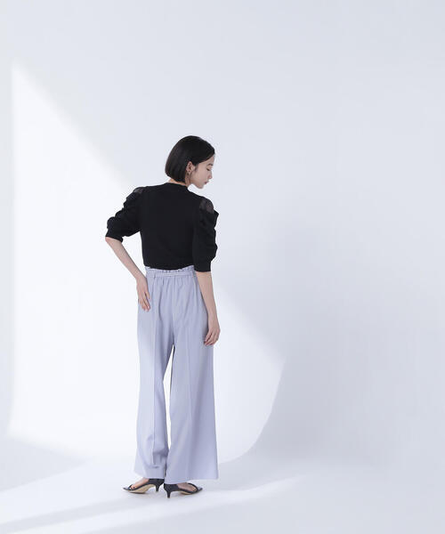 ニット セーター シアースリットドレープスリーブニット レディース シアースリットドレープスリーブニット | NATURAL BEAUTY BASIC