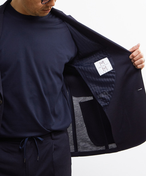 いっくん MEN'S MELROSE サマージャケット ネイビー MEN'S MELROSE ジャケット テーラードジャケット リランチェ